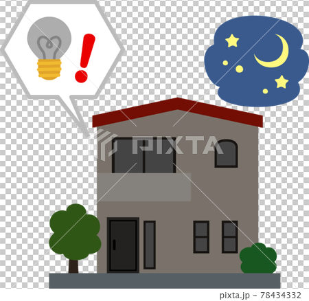Detached house with power outage 78434332