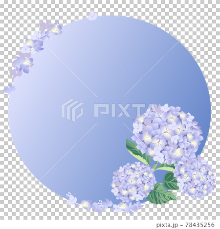 Round hydrangea frame Round hydrangea frame 78435256