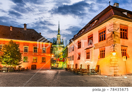 Sighisoara, Romania - Medieval fortified city in Transylvania 78435675