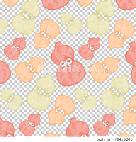 Watercolor style gourd seamless pattern Lucky Japanese pattern Vector illustration Watercolor style gourd seamless pattern Lucky Japanese pattern Vector illustration 78436246