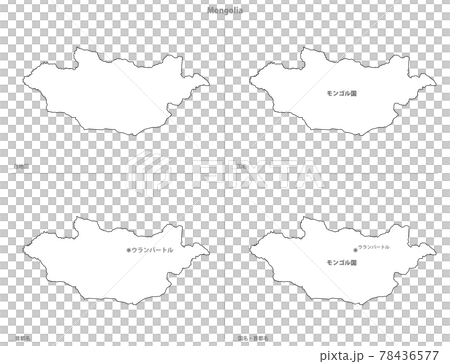Blank Map-Asia-Mongolia- 78436577