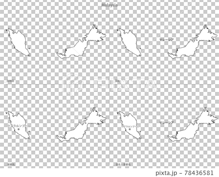 白地図-アジア-マレーシア 78436581