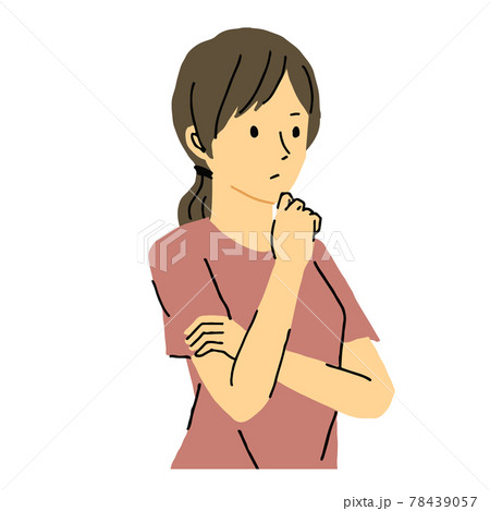 考え事をする女性 78439057