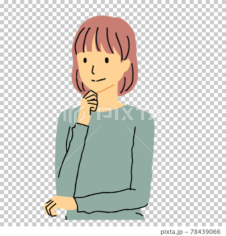 一個女人帶著微笑 78439066