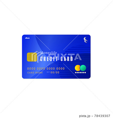 青いクレジットカード1 78439307