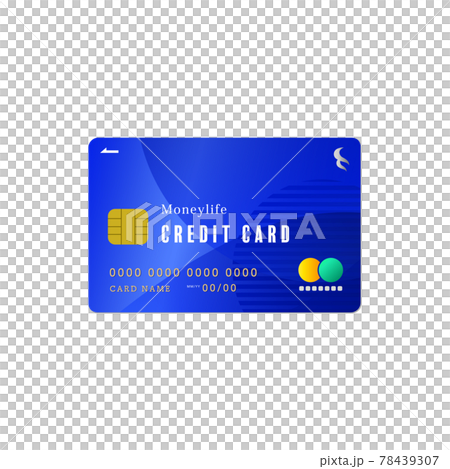 青いクレジットカード1 78439307