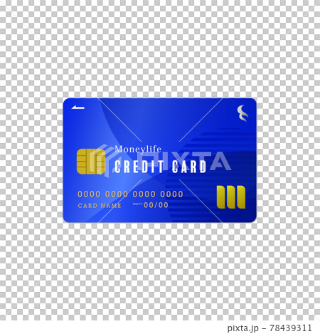青いクレジットカード2 青いクレジットカード2 78439311