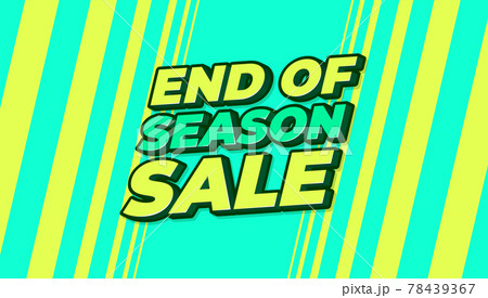End of season sale banner. Sale banner template design. 78439367