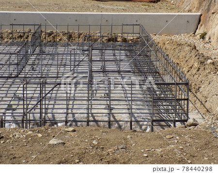住宅の基礎工事 Housing foundation work 住宅の基礎工事 Housing foundation work 78440298
