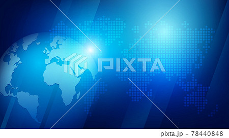 Abstract background 3D globe sphere and dotted world map 001 78440848