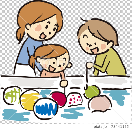 ヨーヨー釣りを楽しむ人 ヨーヨー釣りを楽しむ人 78441125