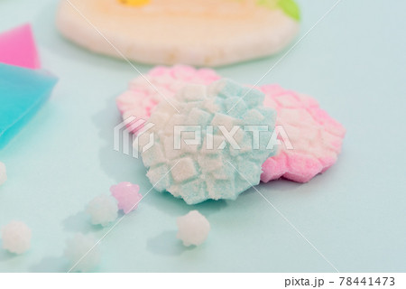 紫陽花の落雁　押物　らくがん　干菓子　和菓子 78441473
