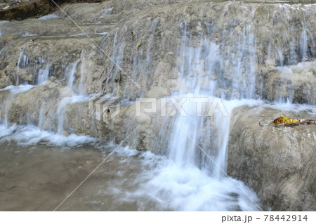 beautiful deep forest waterfall in Thailand 78442914