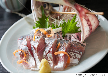 鯵の刺身 鯵の刺身 78443974