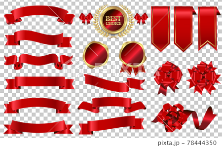 Medal Badge Ribbon Wax Stamp Set Collection Red Medal Badge Ribbon Wax Stamp Set Collection Red 78444350