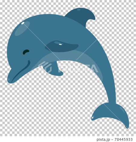 楽しそうにジャンプしてるイルカのイラスト のイラスト素材