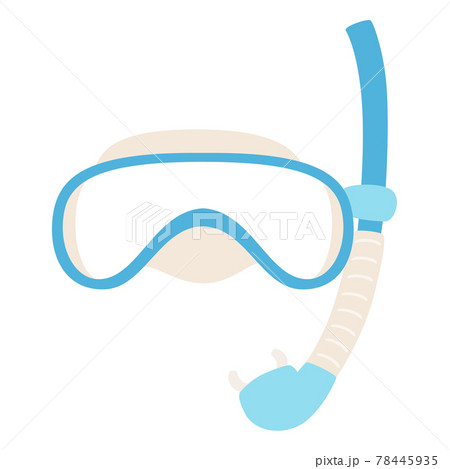 シュノーケリングやダイビングで使うゴーグルのイラスト のイラスト素材 シュノーケリングやダイビングで使うゴーグルのイラスト のイラスト素材
