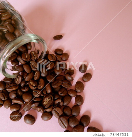 商用で使えるコーヒー豆の正方形写真 78447531