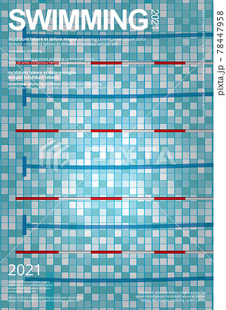 Swimming Sports Poster Design Template Vector Illustration Swimming Sports Poster Design Template Vector Illustration 78447958