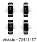 Smart Watch with Digital Display Set Vector Illustration 78448457