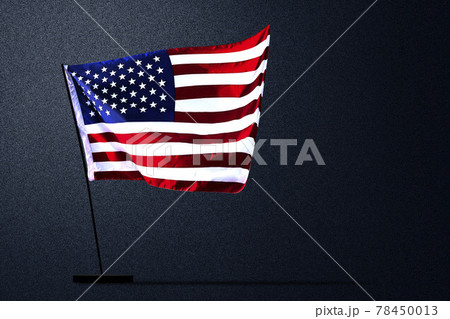 American flag waving with a black background American flag waving with a black background 78450013