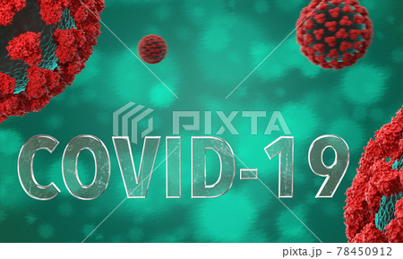 Coronavirus disease COVID-19 infection medical 3D illustration. Coronavirus disease COVID-19 infection medical 3D illustration. 78450912
