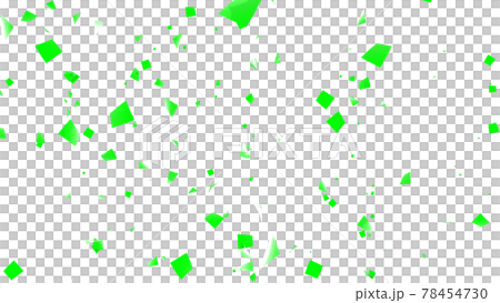 Confetti Green Particle size Medium Transparent background [There is another Ver] 78454730
