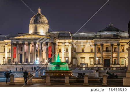 ナショナルギャラリー美術館の夜景(イギリス・ロンドン) ナショナルギャラリー美術館の夜景(イギリス・ロンドン) 78456310