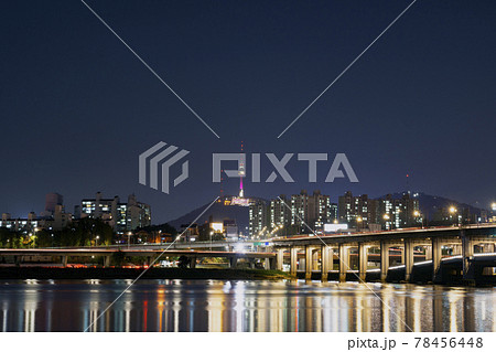 夜景 ソウル 漢江 78456448