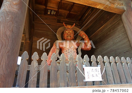 妻沼聖天山　仁王門　国登録有形文化財　鰐口　仁王像　金剛力士像　阿形　吽形 78457002