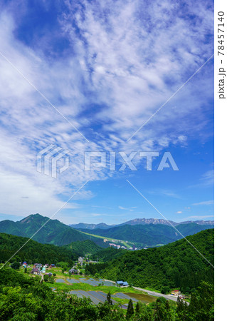 空が高く、空気がキレイな田舎の風景の写真素材 [78457140] - PIXTA