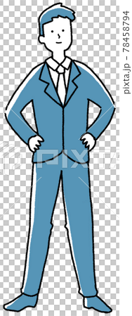穿著西裝站起來的男人 78458794