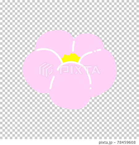 和菓子(練り切り)の手描きイラストアイコン【ピンク】 和菓子(練り切り)の手描きイラストアイコン【ピンク】 78459608
