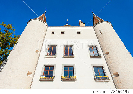 Medieval castle in Nyon, Switzerland 78460197