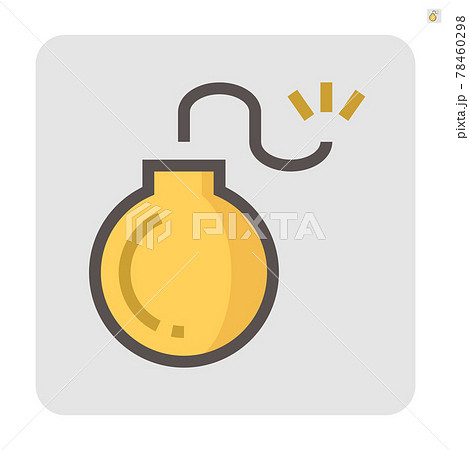 Bomb vector icon, 64x64 px. 78460298