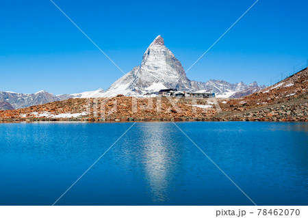 Riffelsee lake and Matterhorn, Switzerland Riffelsee lake and Matterhorn, Switzerland 78462070