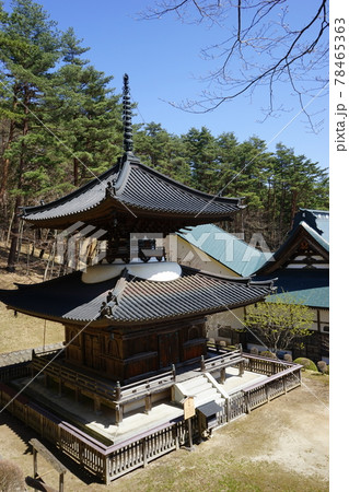 春の遠野　福泉寺多宝塔 78465363