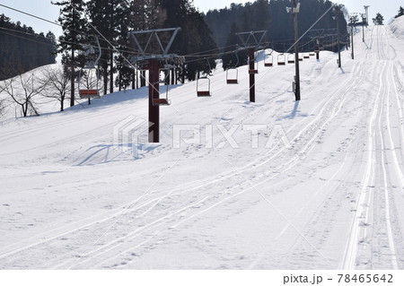 スキー場 リフト 雪景色 スキー場 リフト 雪景色 78465642