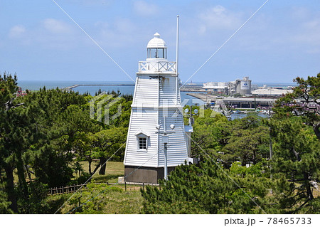 日和山公園の木造六角灯台 78465733