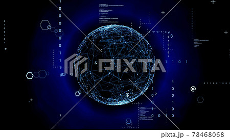 ネットワークイメージ　デジタルトランスフォーメーション  78468068