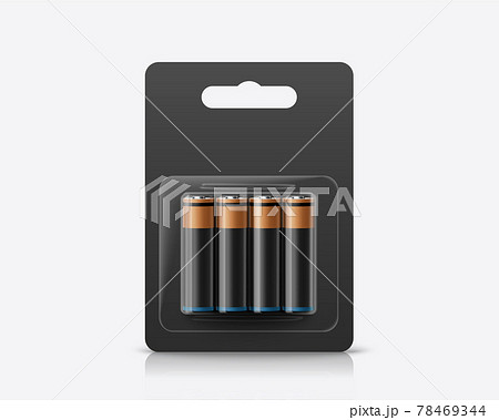 3d battery blister pack mock up 78469344