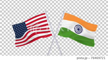インドとアメリカの国旗 78469721