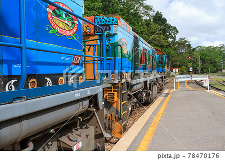 オーストラリアキュランダ高原列車の風景（キュランダ駅） 78470176
