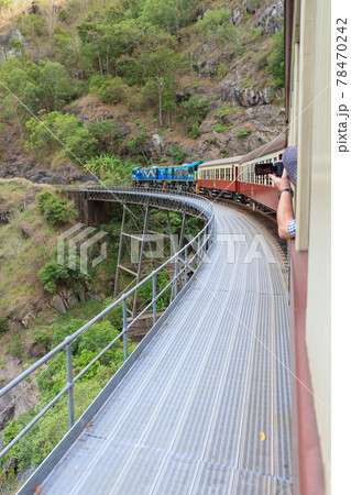 オーストラリアキュランダ高原列車の風景(トレッスル橋) オーストラリアキュランダ高原列車の風景(トレッスル橋) 78470242