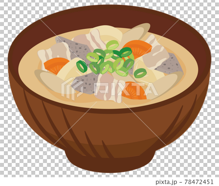食事★和食イラスト　豚汁 78472451