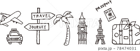 手書き旅行イメージ 78474031