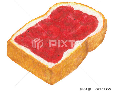 手描き飲食メニュー　いちごジャム 78474359