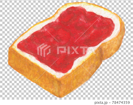 手描き飲食メニュー　いちごジャム 78474359