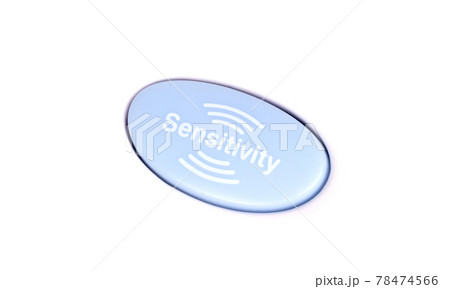 Blue button with the word 'Sensitivity' on it Blue button with the word 'Sensitivity' on it 78474566