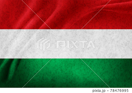 ハンガリー　 国旗　和紙　背景